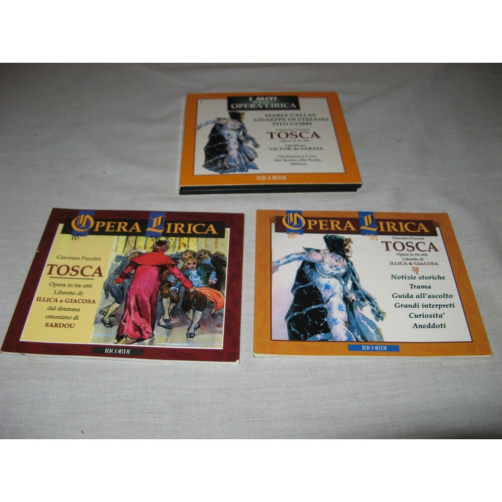 CD Tosca Opera in tre ati 2 CD Digipack w 2 Booklets Giacomo Puccini RROC-9319